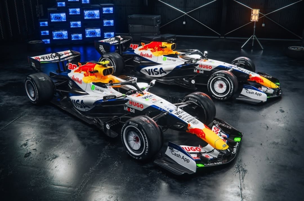 El equipo hermano de Red Bull apostó por un diseño parecido al del año pasado. Foto: Racing Bulls
