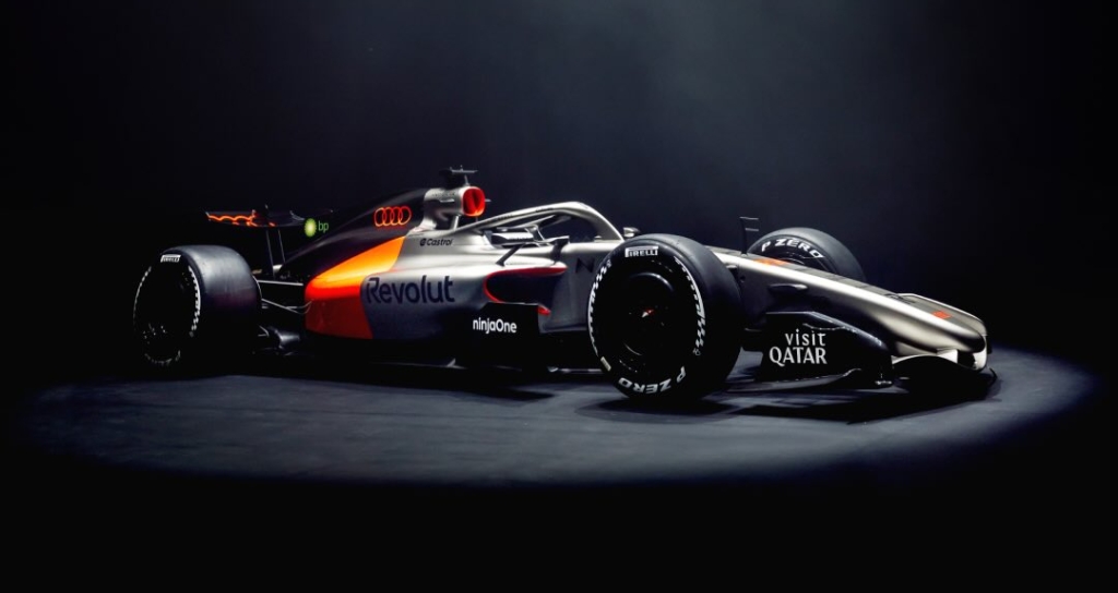 Audi combina en el R26 plateado, negro y rojo. Foto: Audi