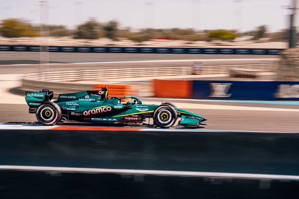 Aston Martin, el equipo con menos vueltas debido a una "anomalía" en el motor Honda. Foto: Aston Martin